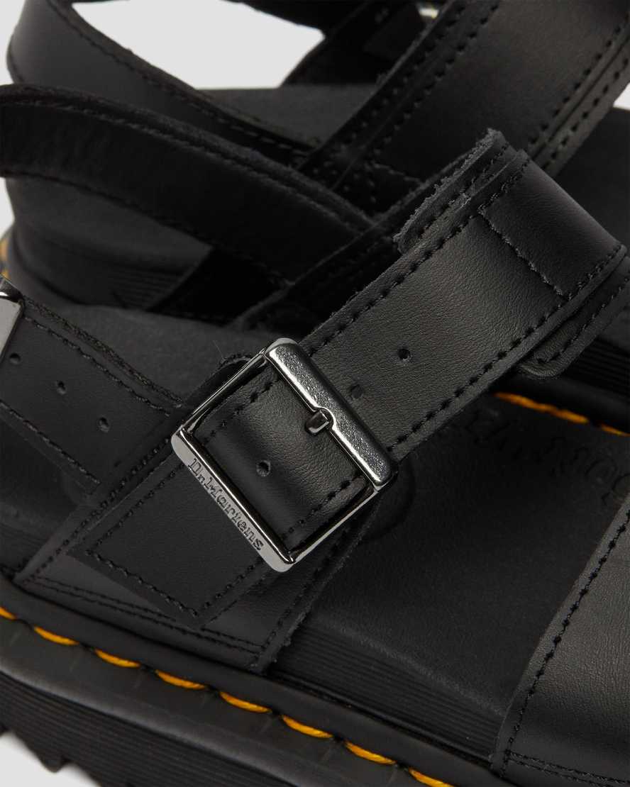 black dr martens voss womens strap sandals
