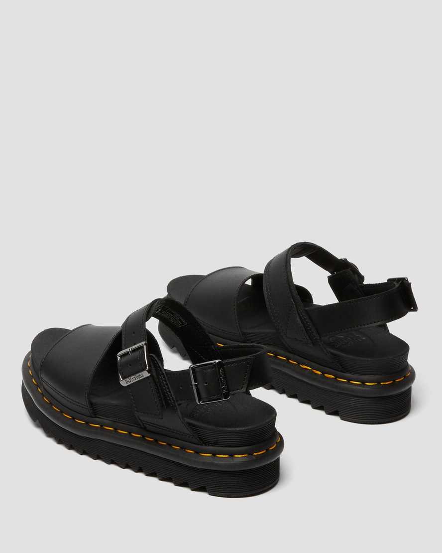 black dr martens voss womens strap sandals