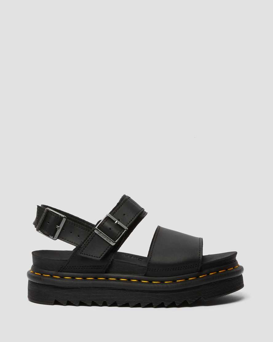 black dr martens voss womens strap sandals