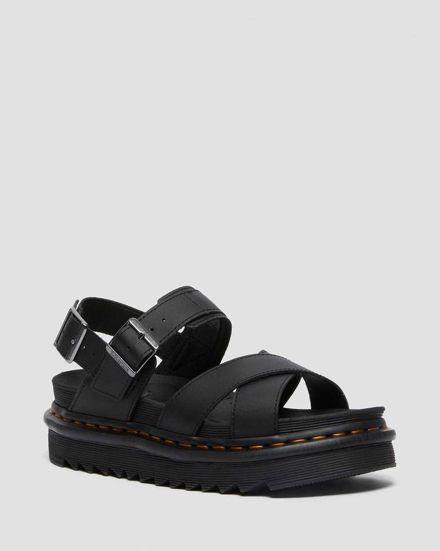 black dr martens voss ii womens strap sandals