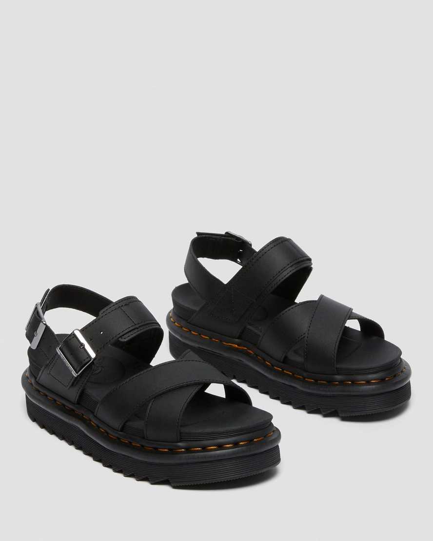 black dr martens voss ii womens strap sandals