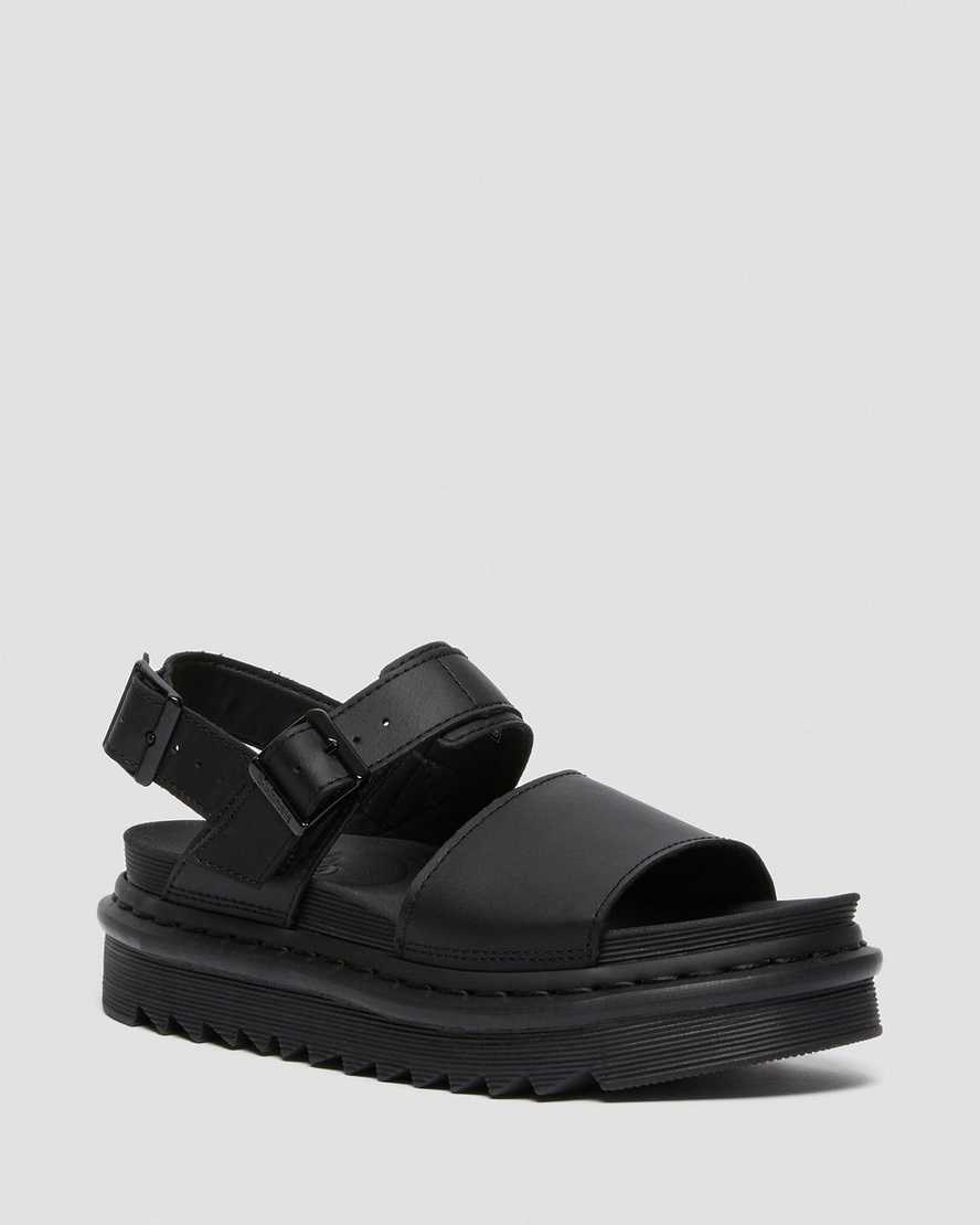 black dr martens voss womens strap sandals