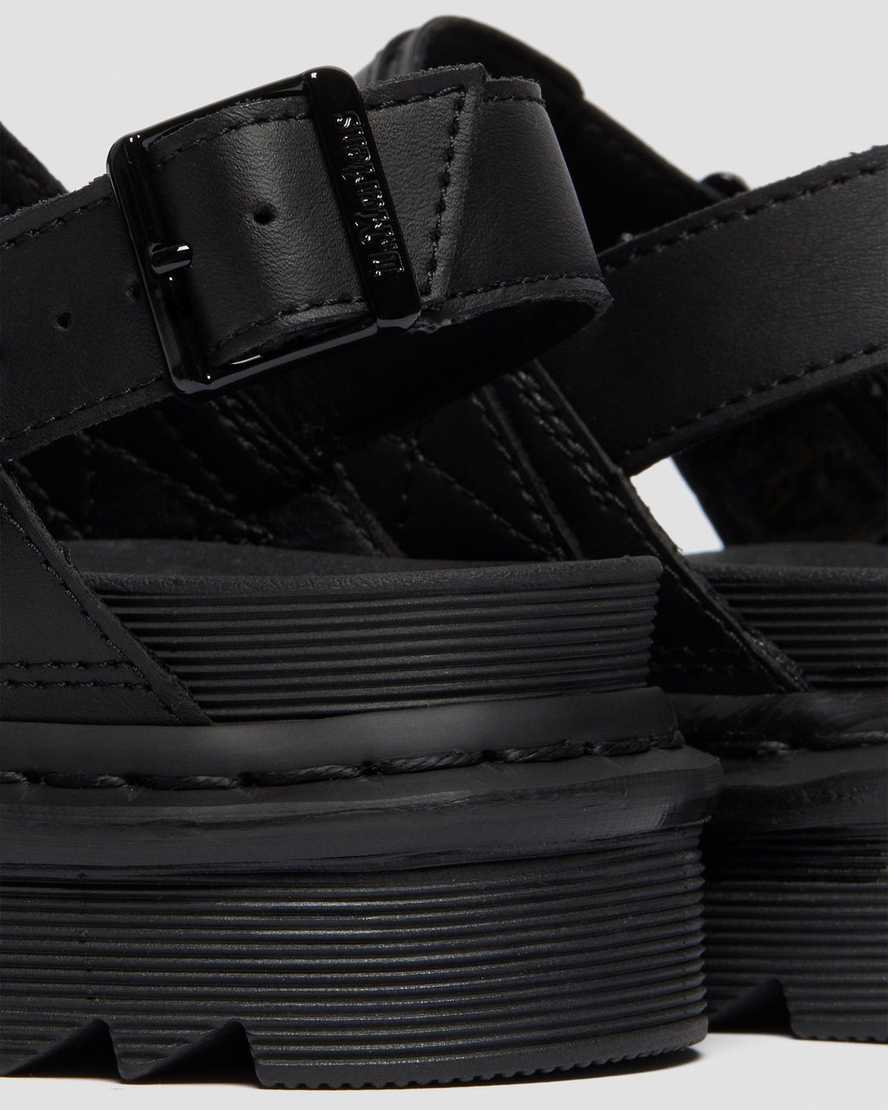 black dr martens voss womens strap sandals