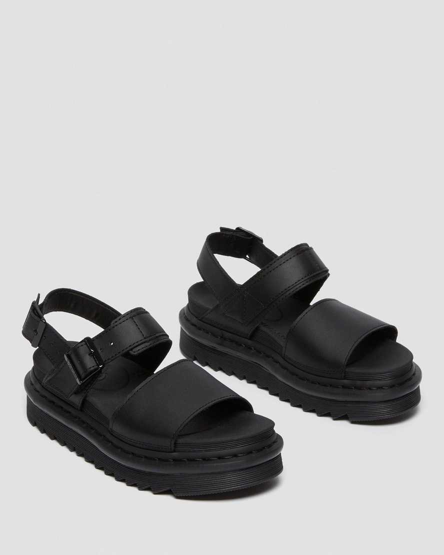 black dr martens voss womens strap sandals
