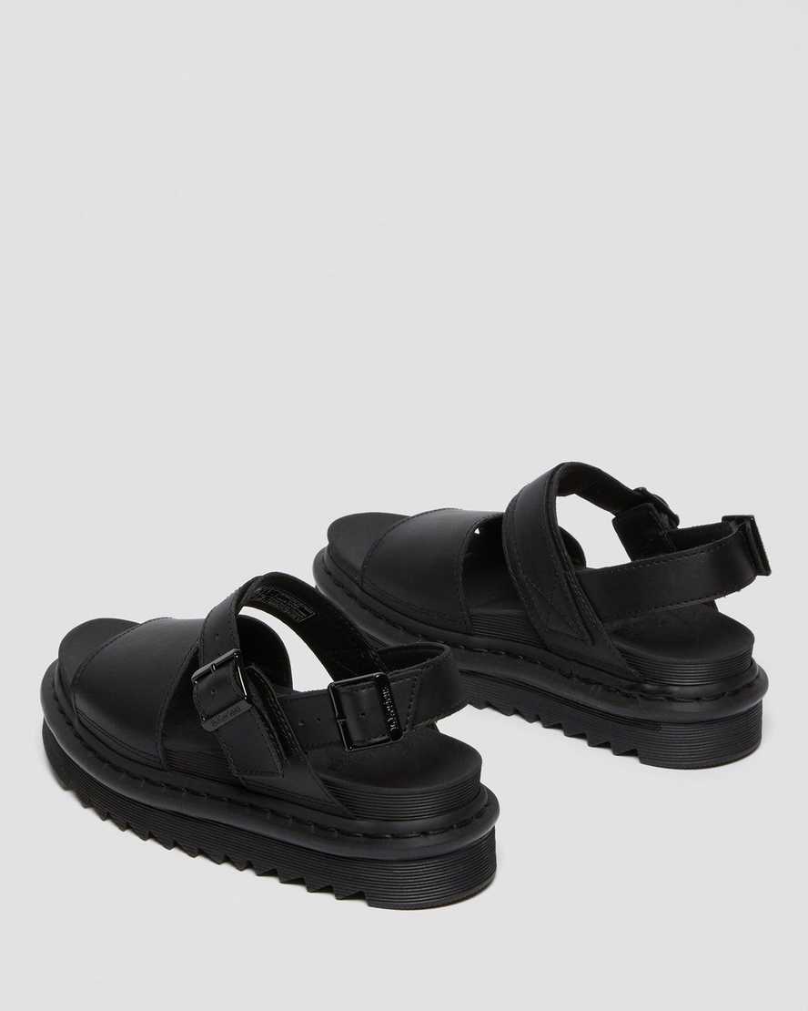 black dr martens voss womens strap sandals
