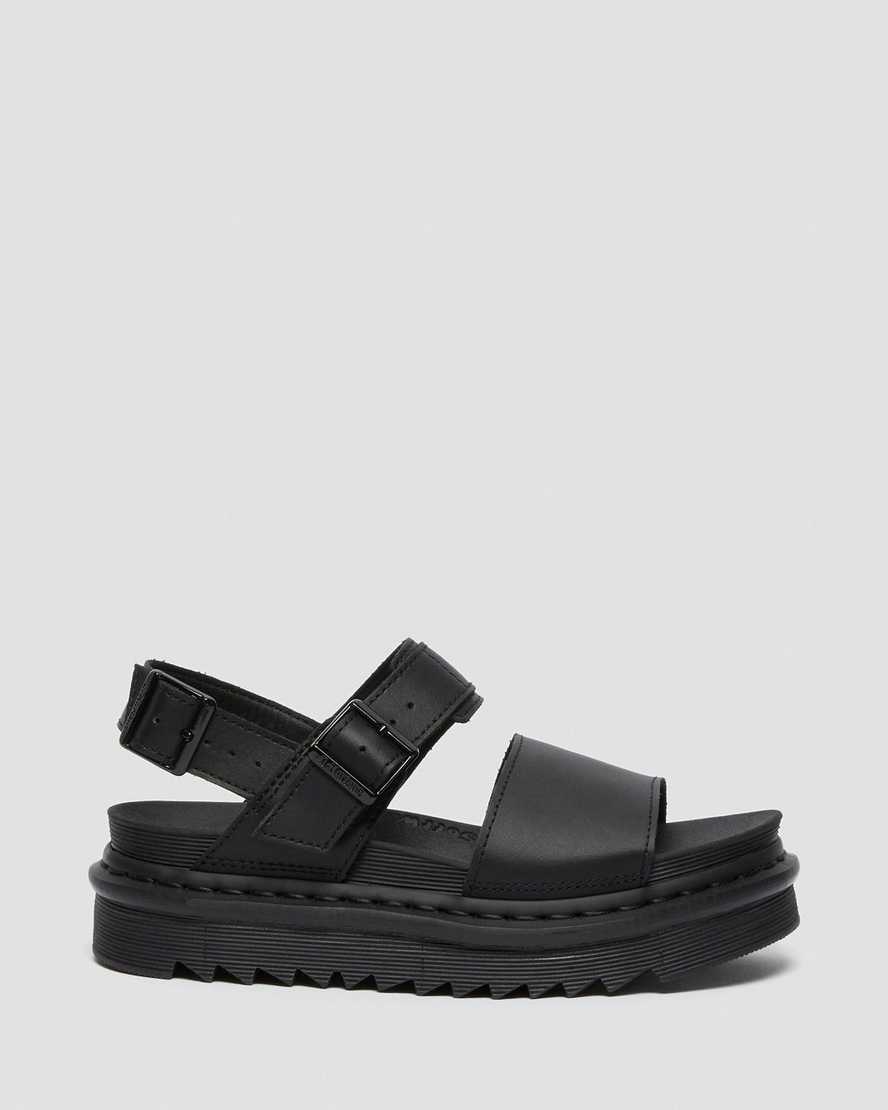 black dr martens voss womens strap sandals