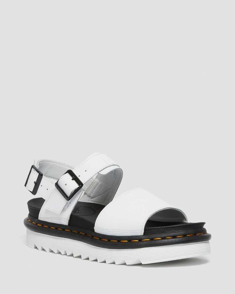 white dr martens voss womens strap sandals