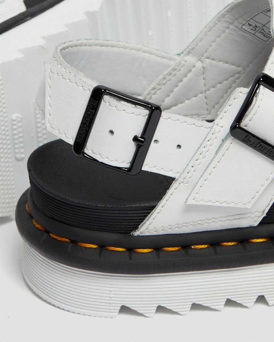 white dr martens voss womens strap sandals