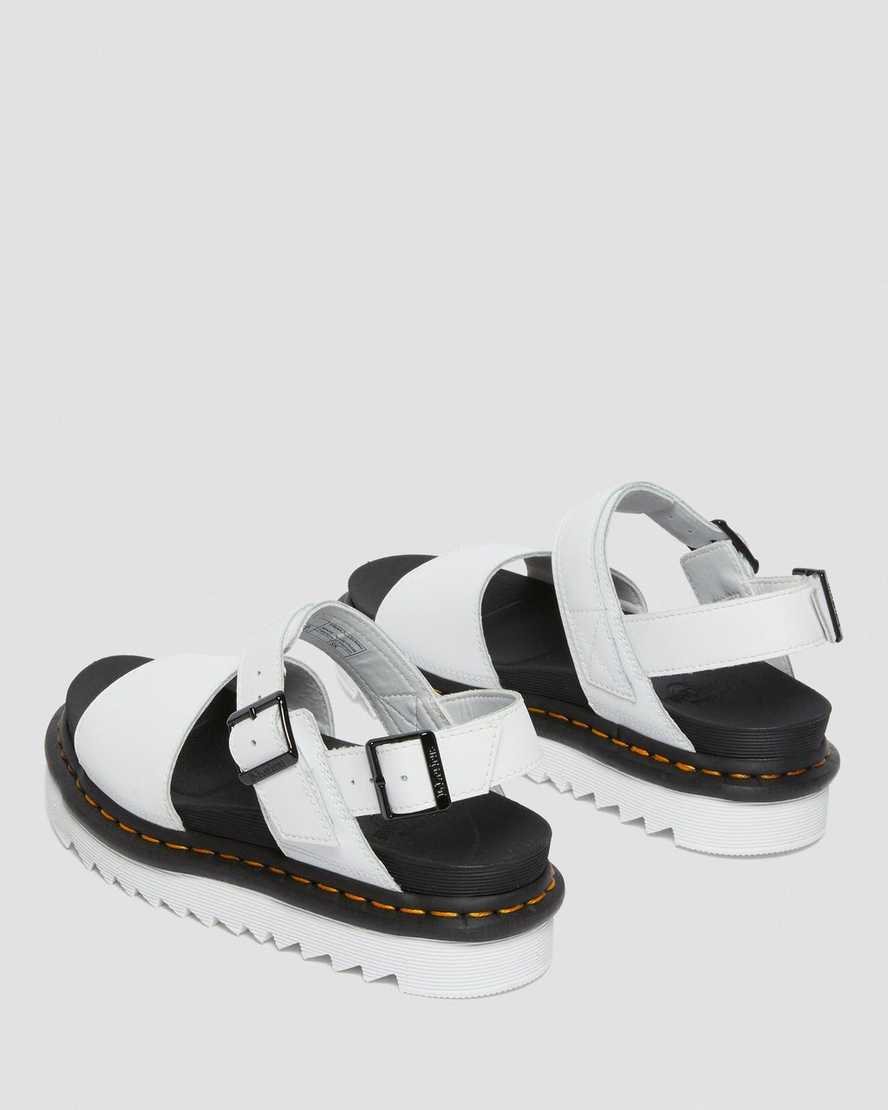 white dr martens voss womens strap sandals