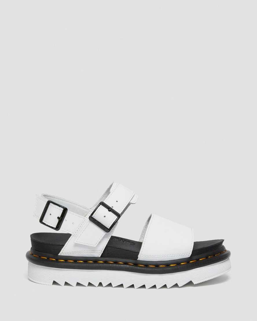 white dr martens voss womens strap sandals