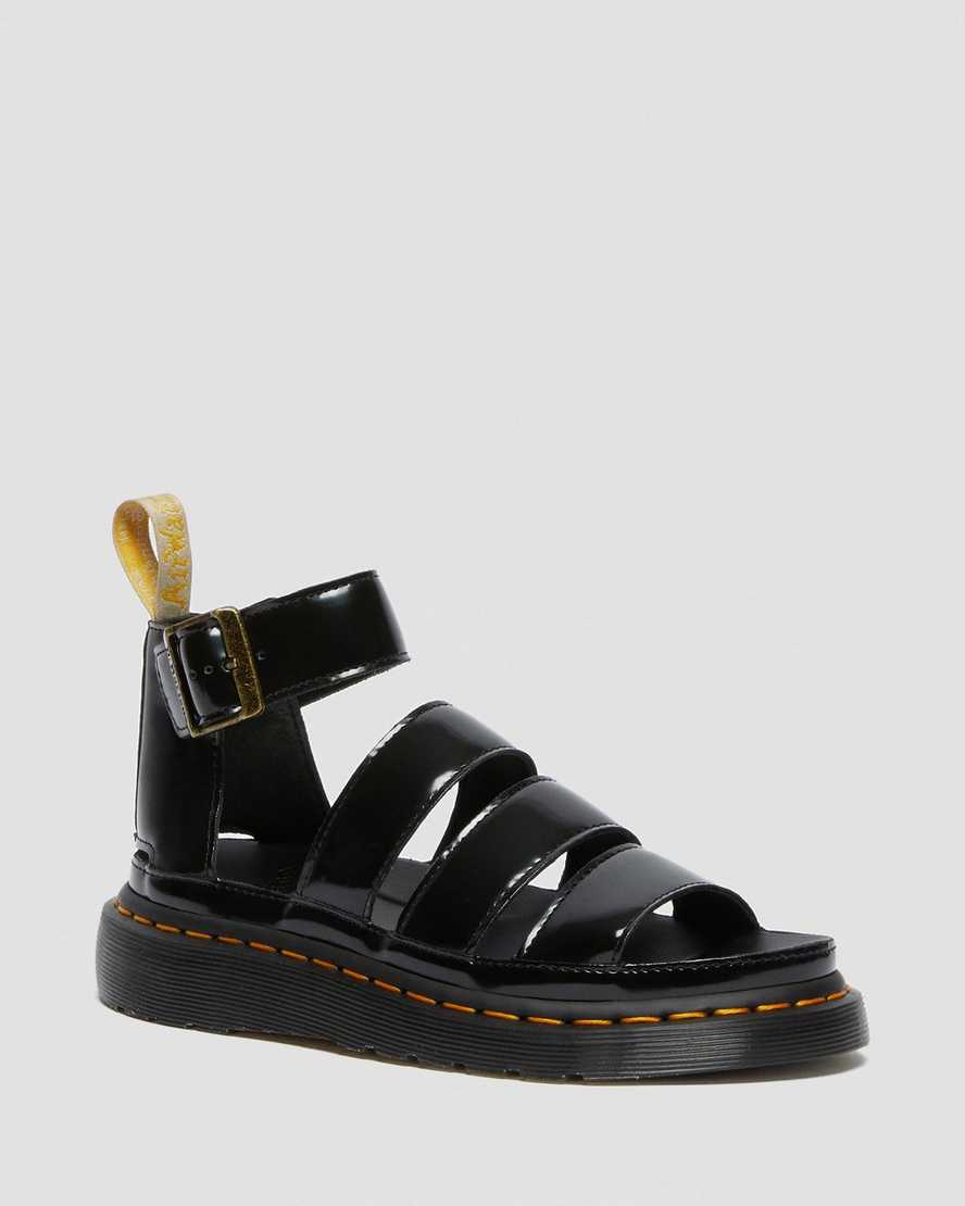 black dr martens clarissa ii womens strap sandals