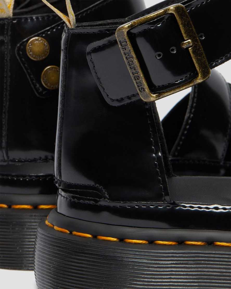 black dr martens clarissa ii womens strap sandals