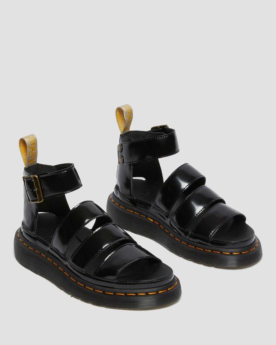 black dr martens clarissa ii womens strap sandals