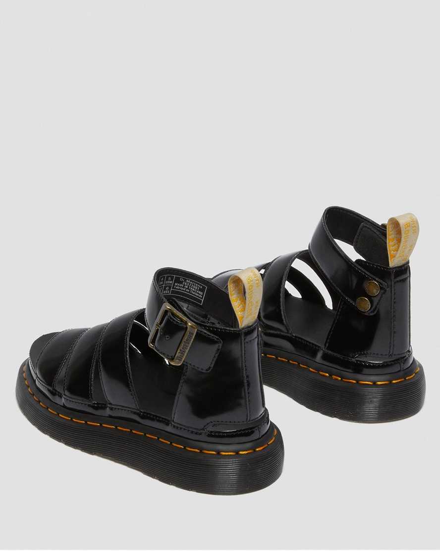black dr martens clarissa ii womens strap sandals