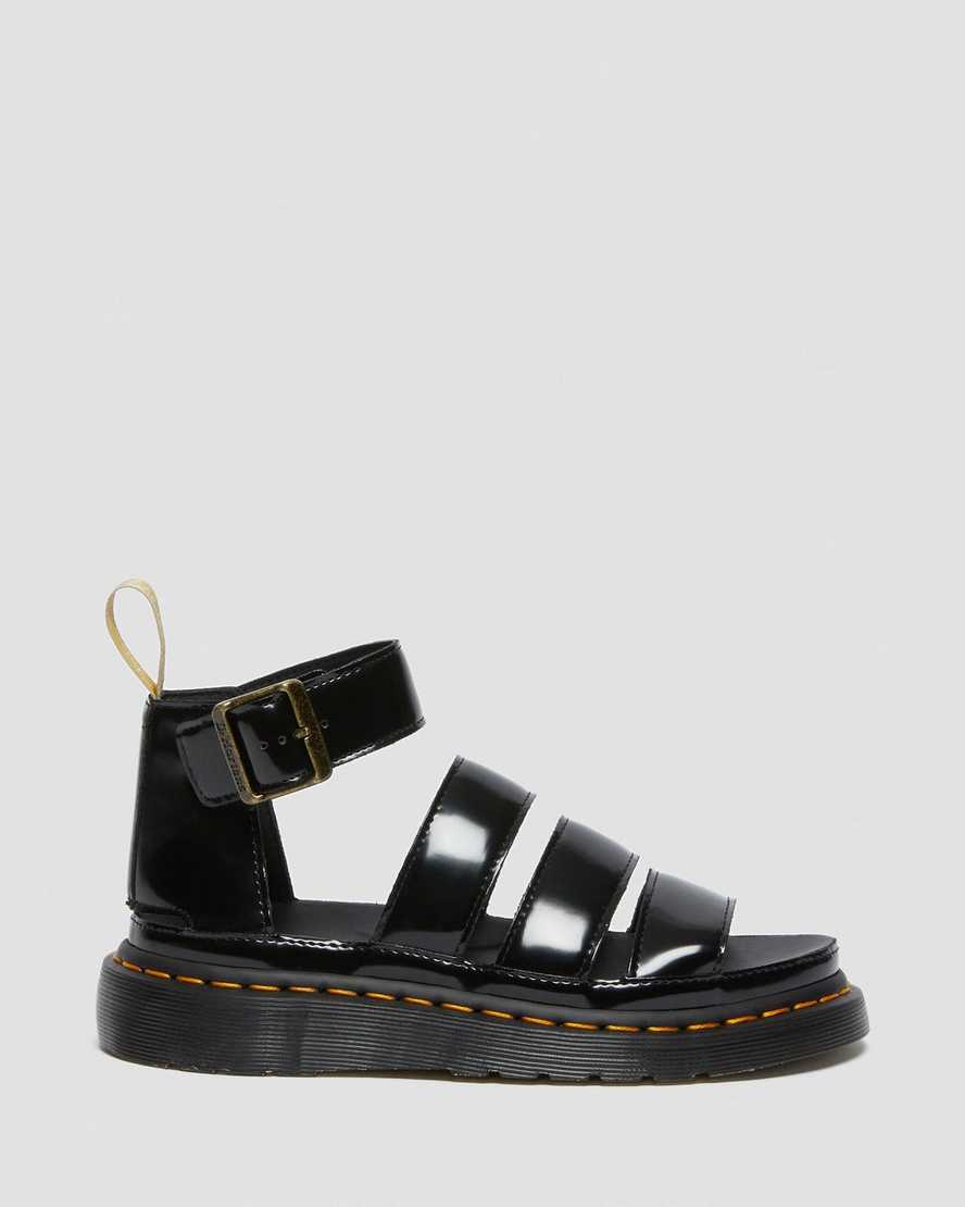 black dr martens clarissa ii womens strap sandals