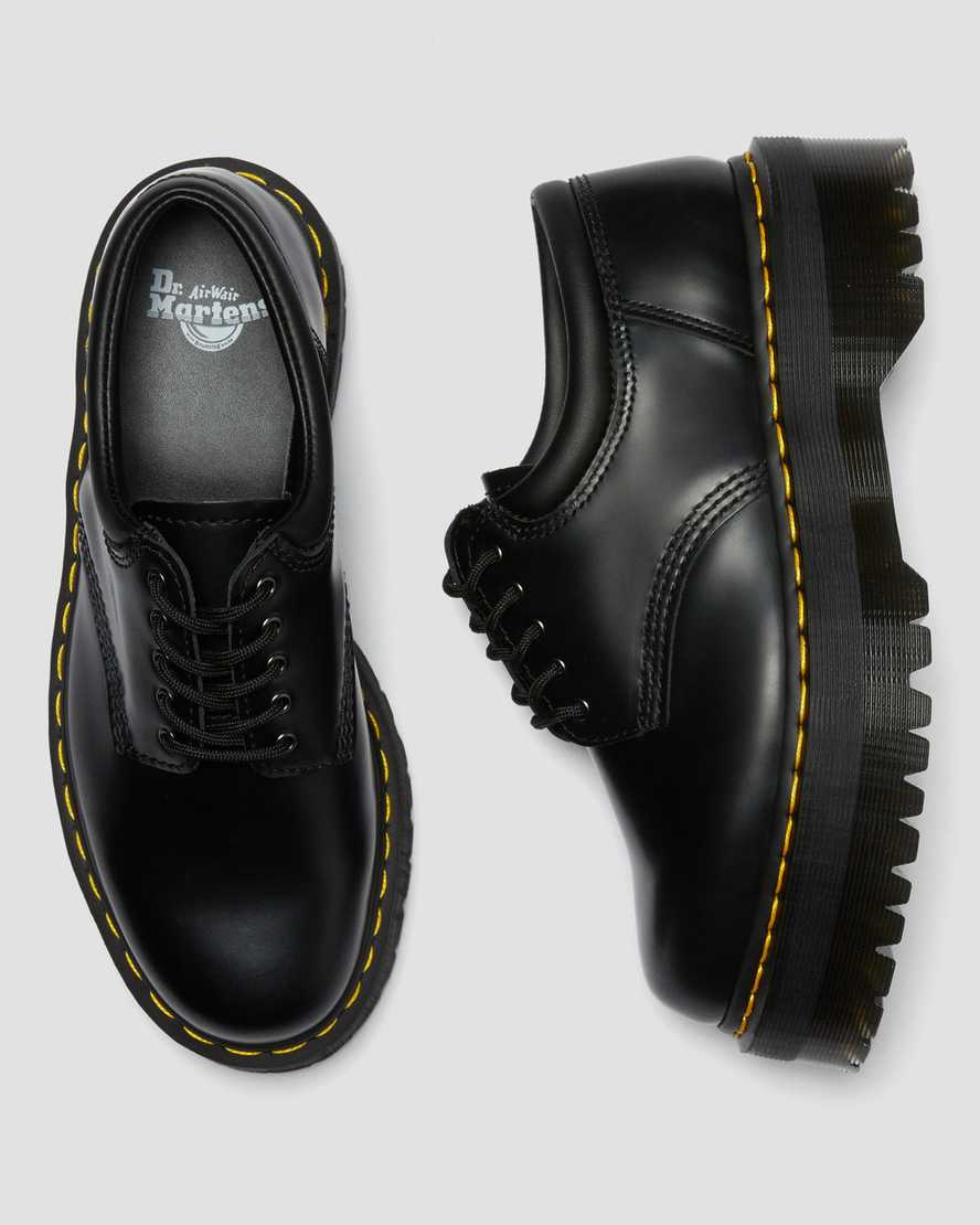 black dr martens 8053 platform womens casual shoes
