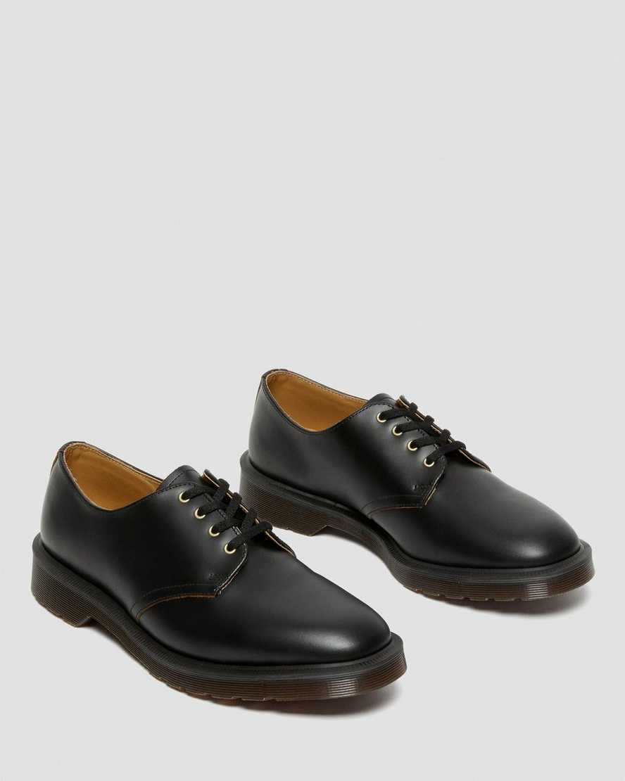 black dr martens smiths vintage smooth womens casual shoes