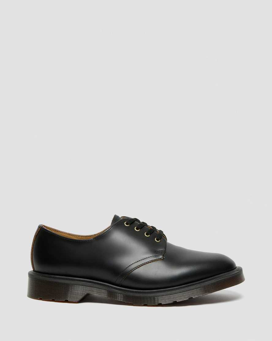black dr martens smiths vintage smooth womens casual shoes