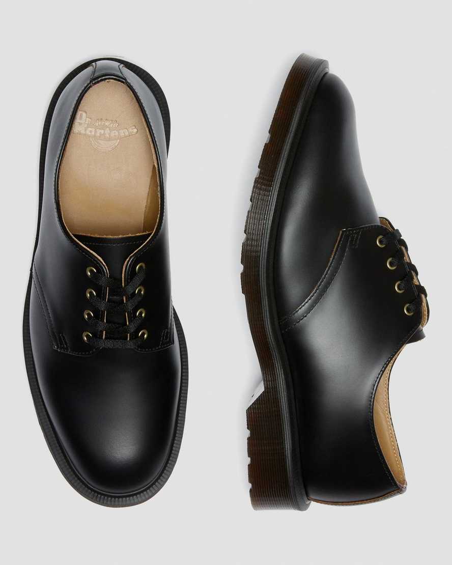 black dr martens smiths vintage smooth womens casual shoes