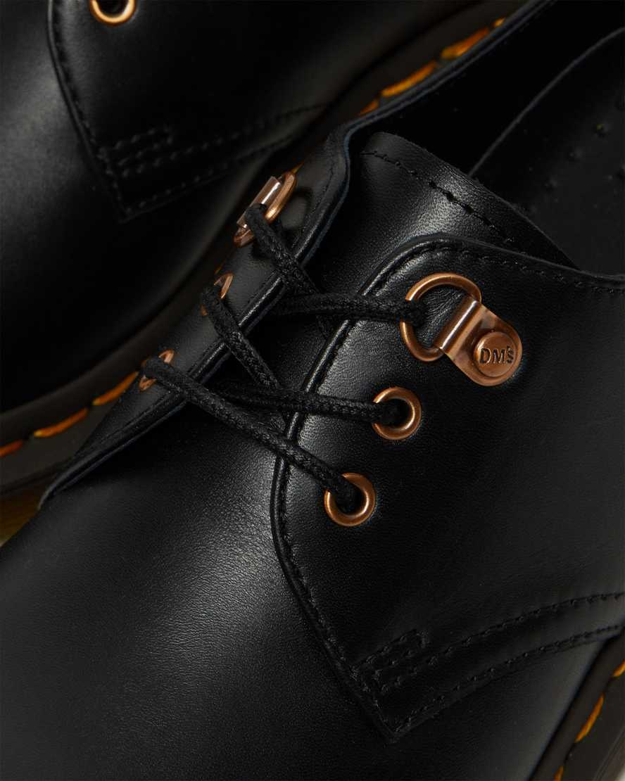 black dr martens 1461 rose gold hardware womens casual shoes