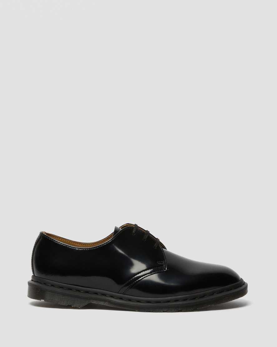 black dr martens archie ii smooth womens lace up shoes