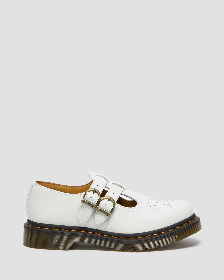white dr martens 8065 smooth womens mary janes