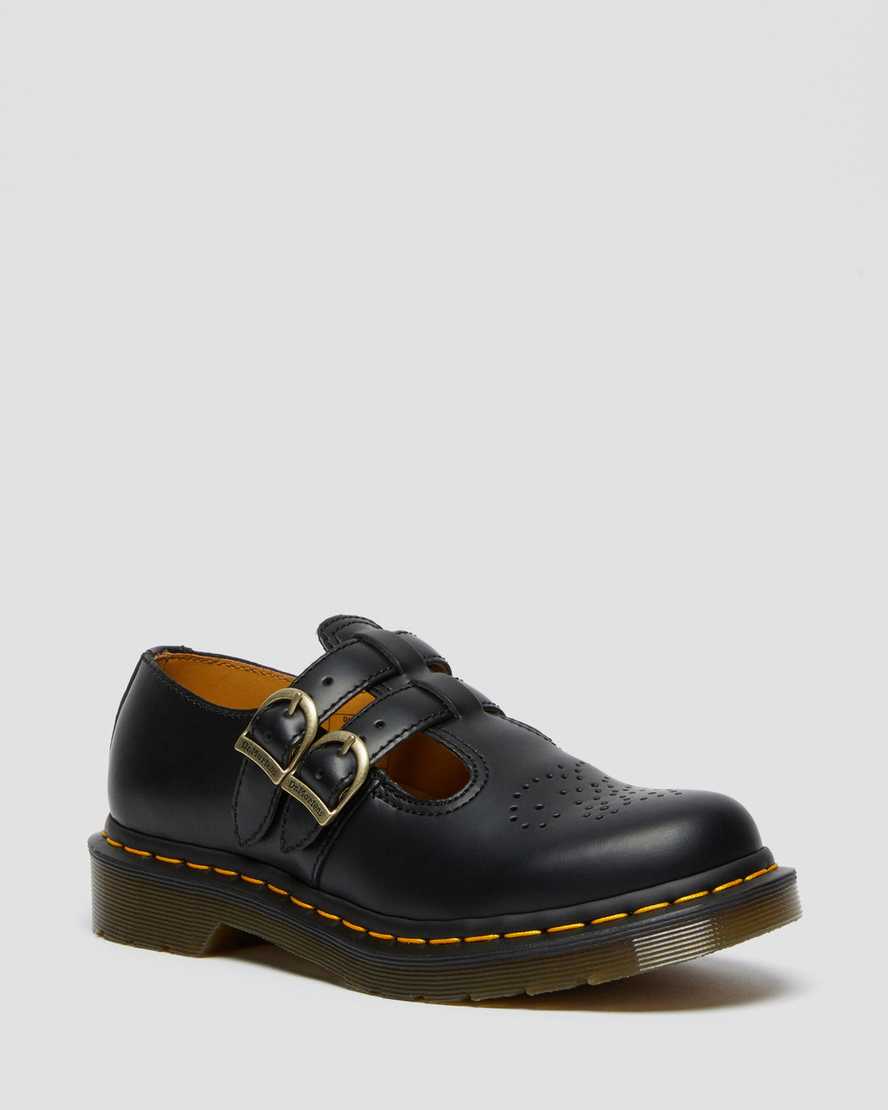 black dr martens 8065 smooth womens mary janes