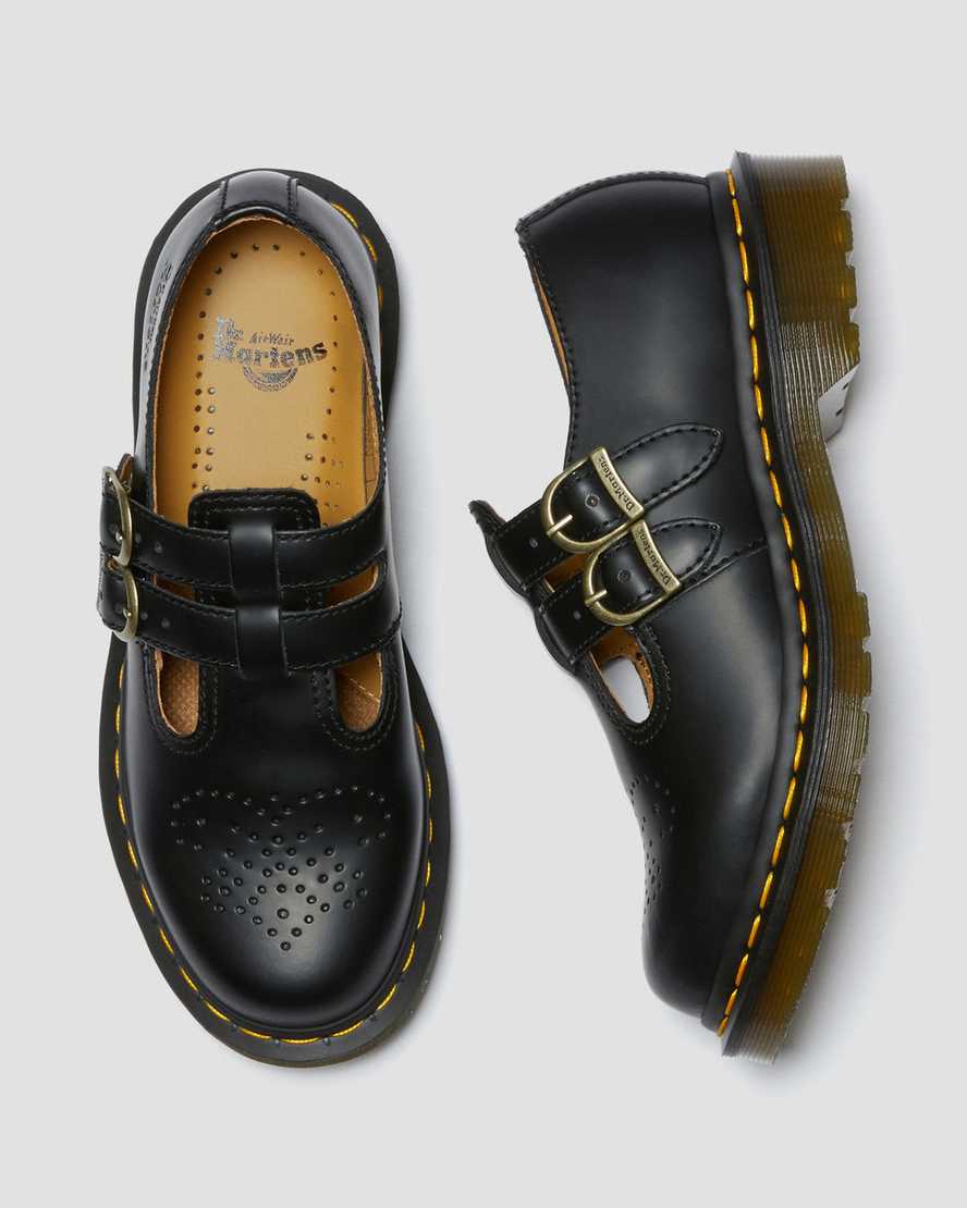black dr martens 8065 smooth womens mary janes