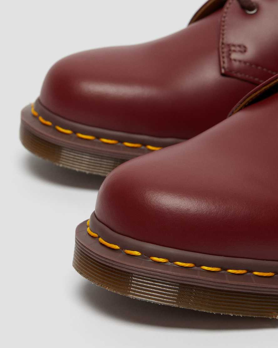 red dr martens 1461 vintage made in england womens oxford shoes