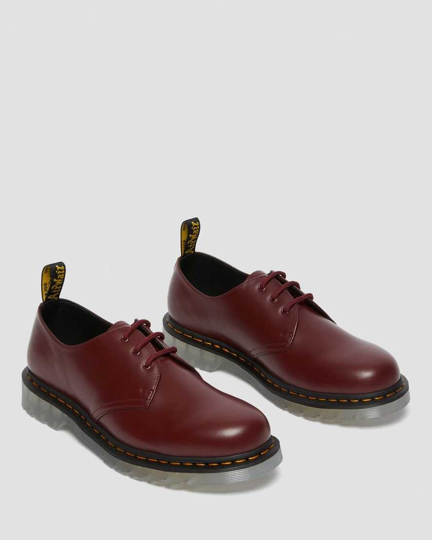 red dr martens 1461 iced smooth womens oxford shoes