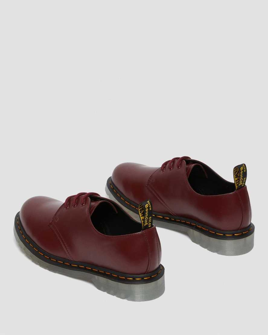red dr martens 1461 iced smooth womens oxford shoes