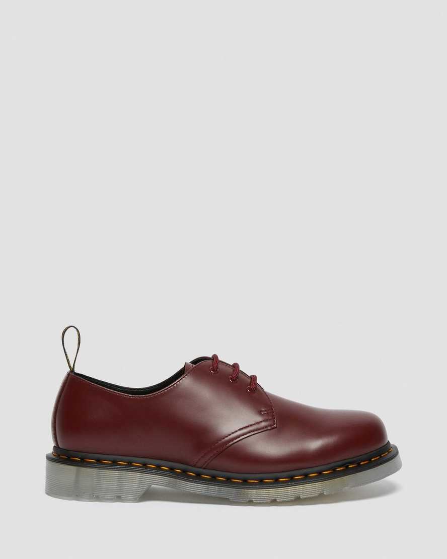 red dr martens 1461 iced smooth womens oxford shoes