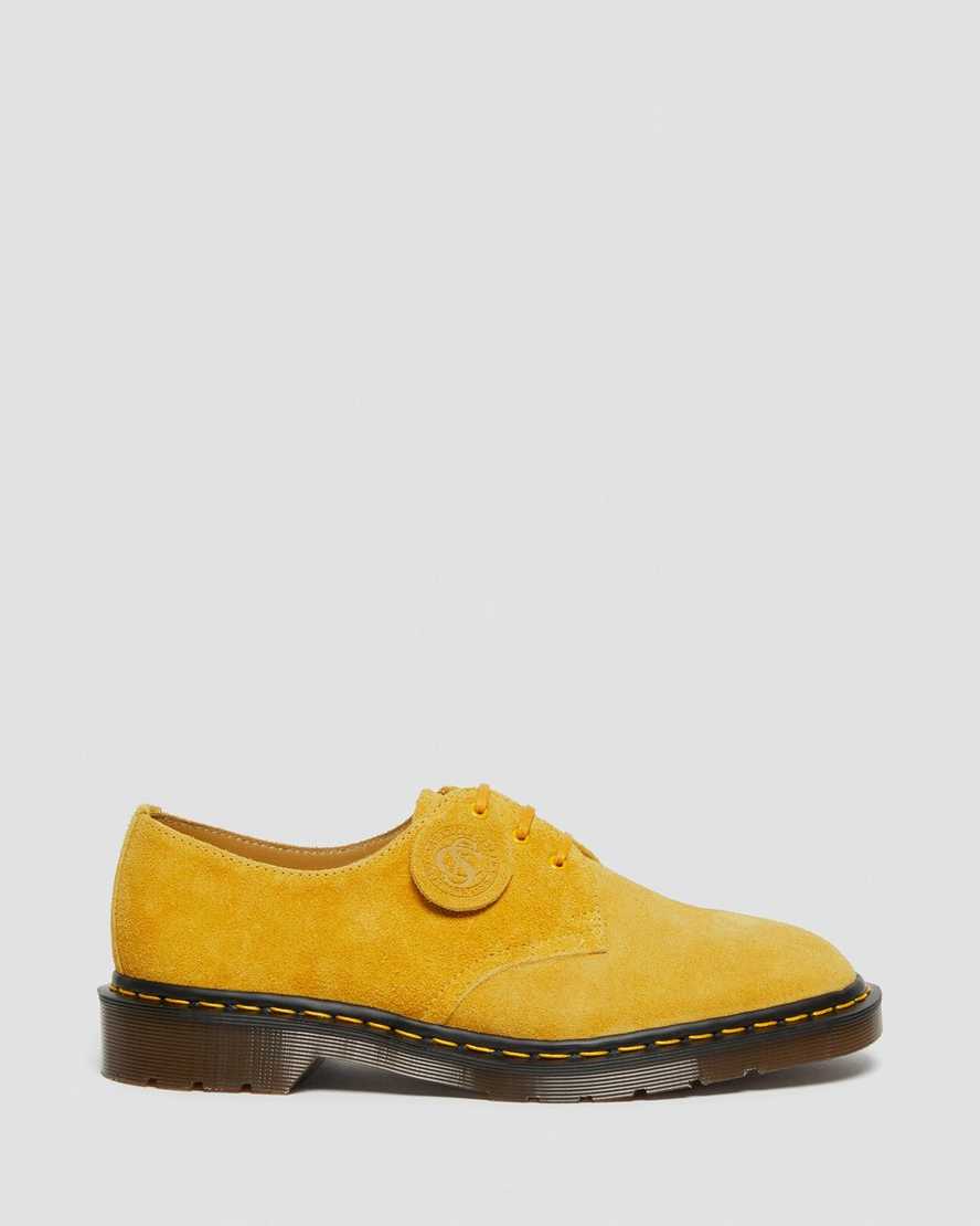 yellow dr martens 1461 made in england womens oxford shoes