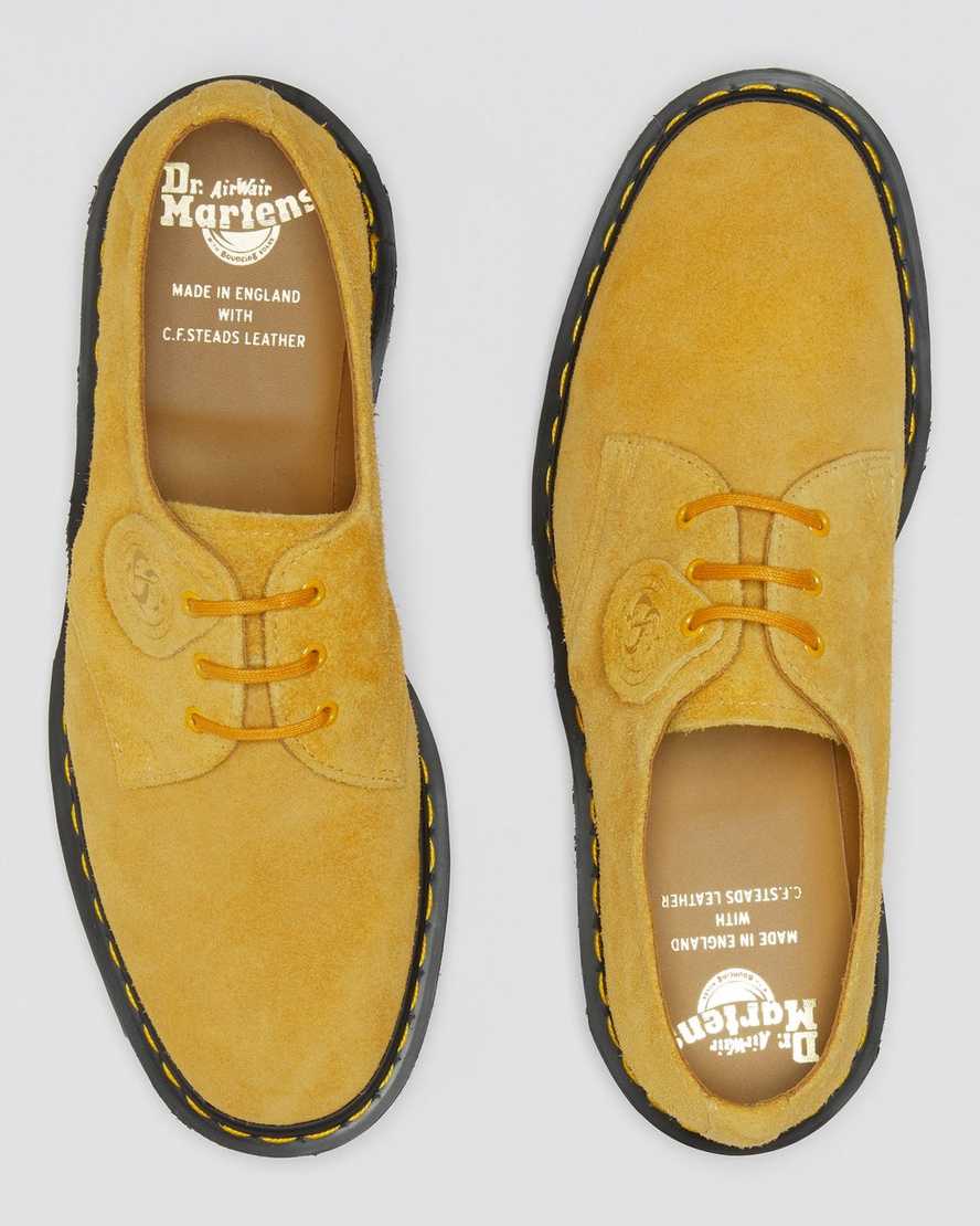 yellow dr martens 1461 made in england womens oxford shoes