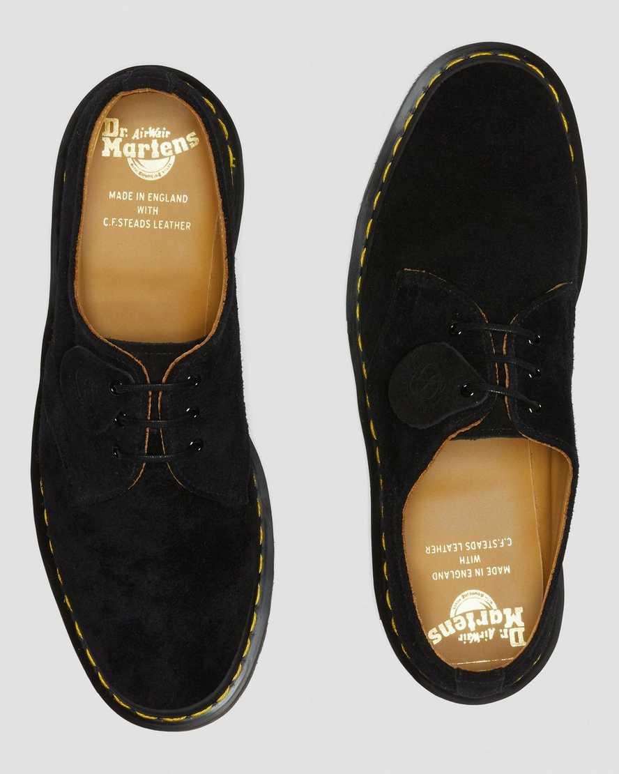 black dr martens 1461 made in england womens oxford shoes