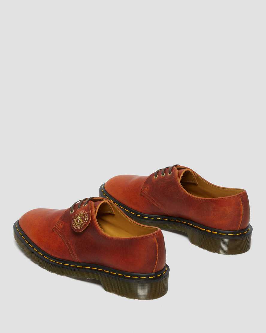 brown dr martens 1461 classic oil womens oxford shoes