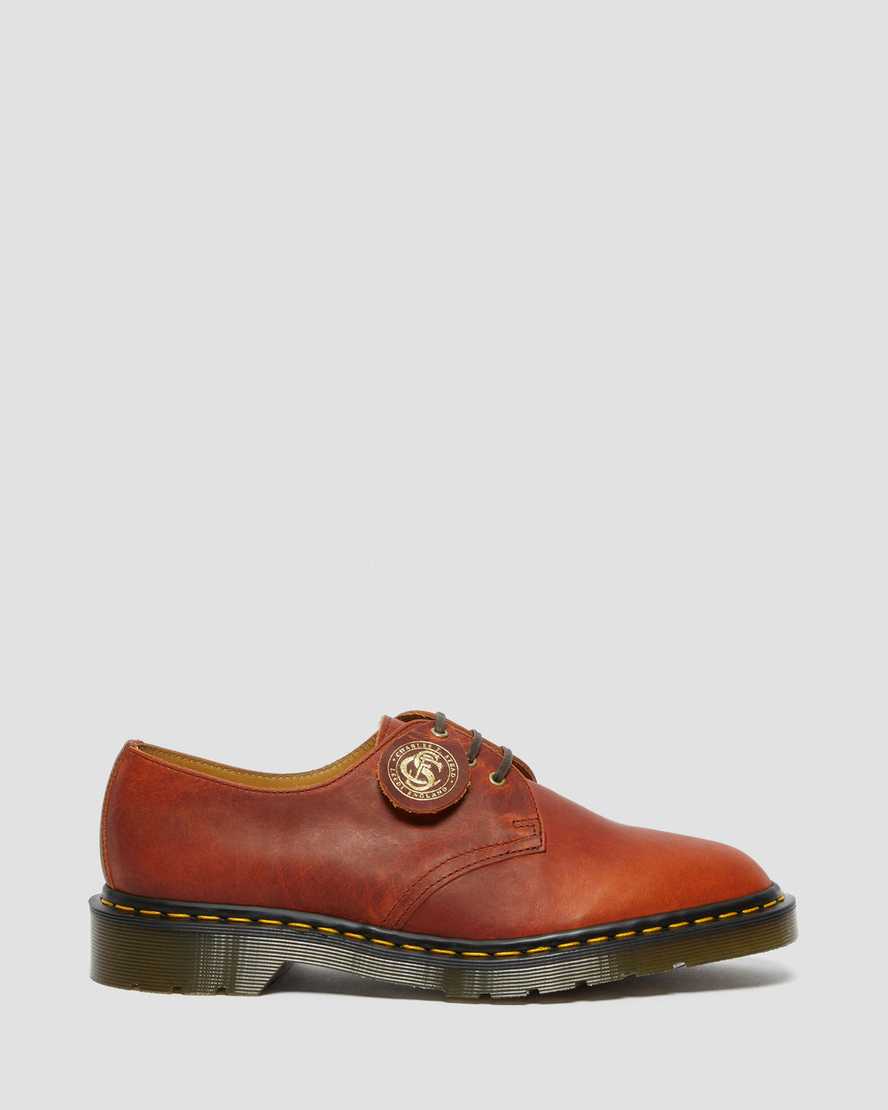 brown dr martens 1461 classic oil womens oxford shoes