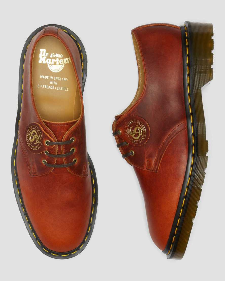 brown dr martens 1461 classic oil womens oxford shoes