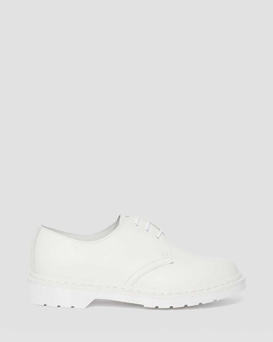 white dr martens 1461 mono smooth womens oxford shoes