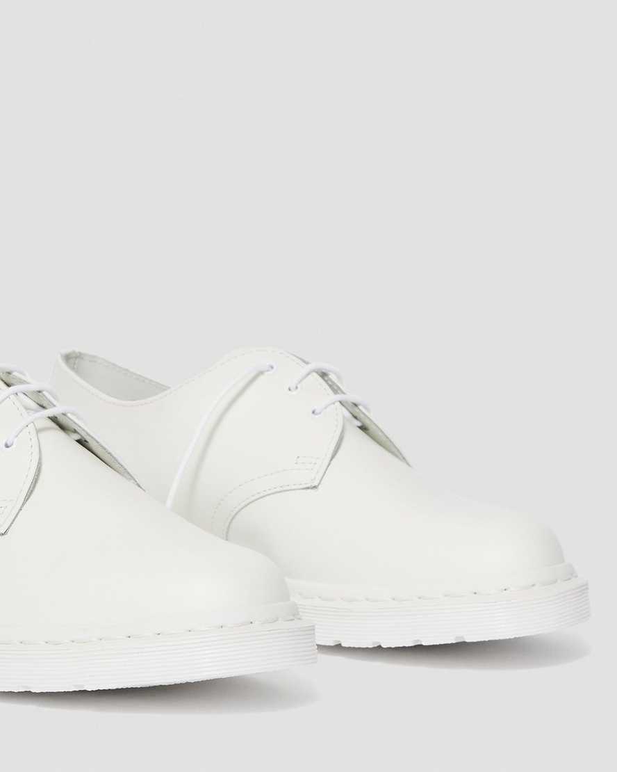 white dr martens 1461 mono smooth womens oxford shoes
