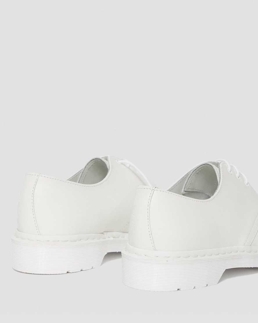 white dr martens 1461 mono smooth womens oxford shoes
