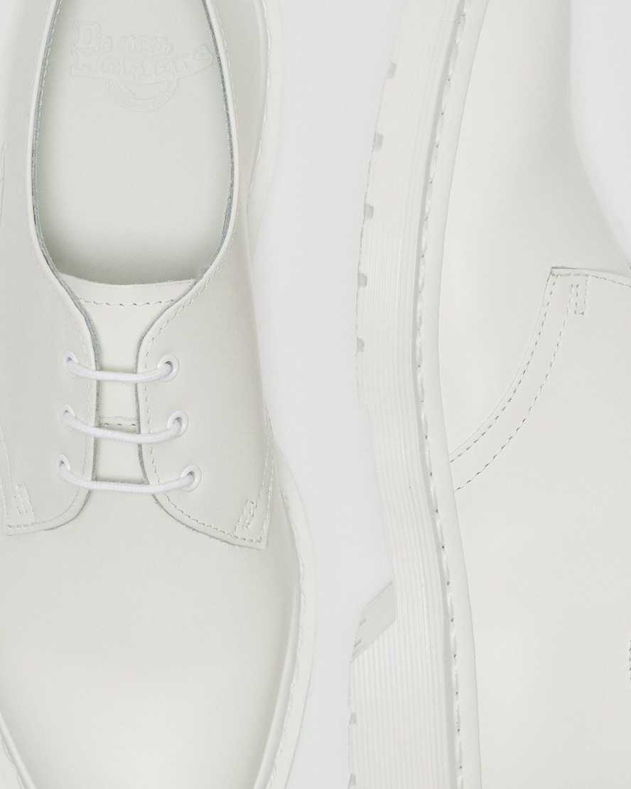 white dr martens 1461 mono smooth womens oxford shoes