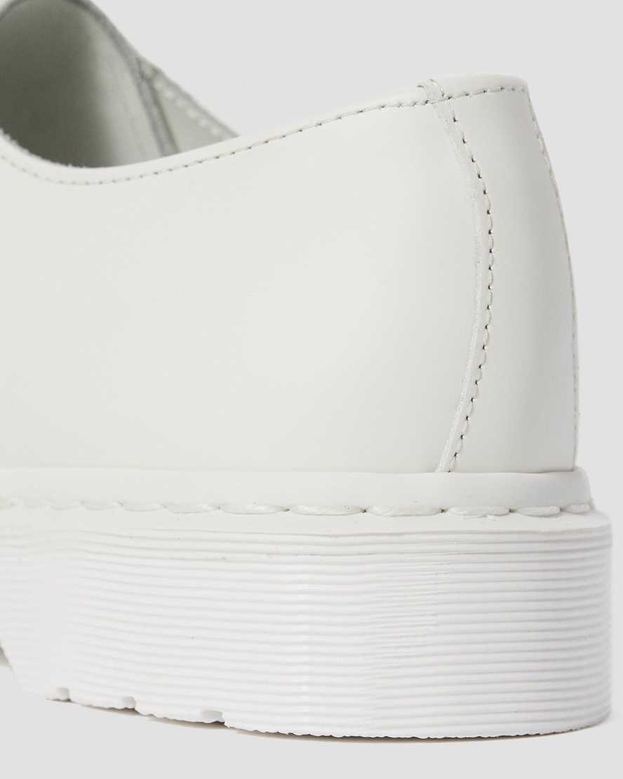 white dr martens 1461 mono smooth womens oxford shoes