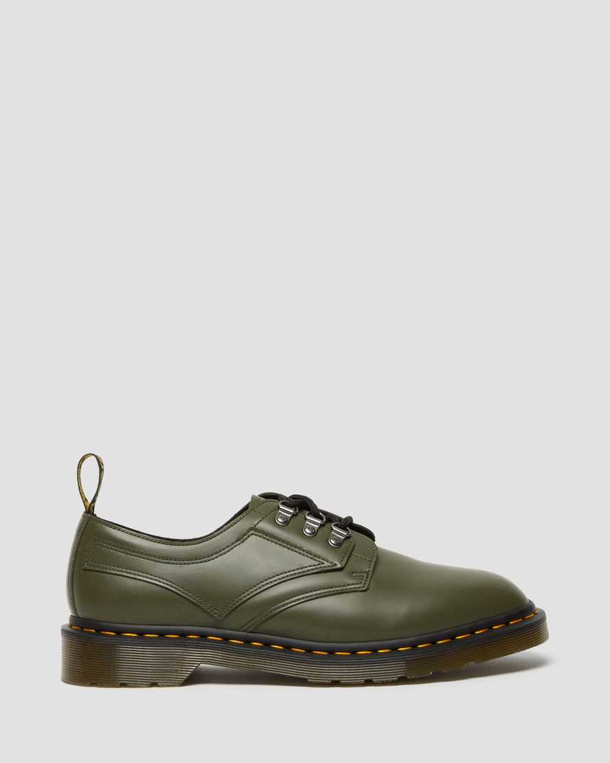 green dr martens 1461 verso smooth womens oxford shoes