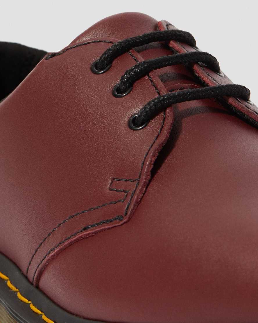 red dr martens 1461 slip resistant womens oxford shoes