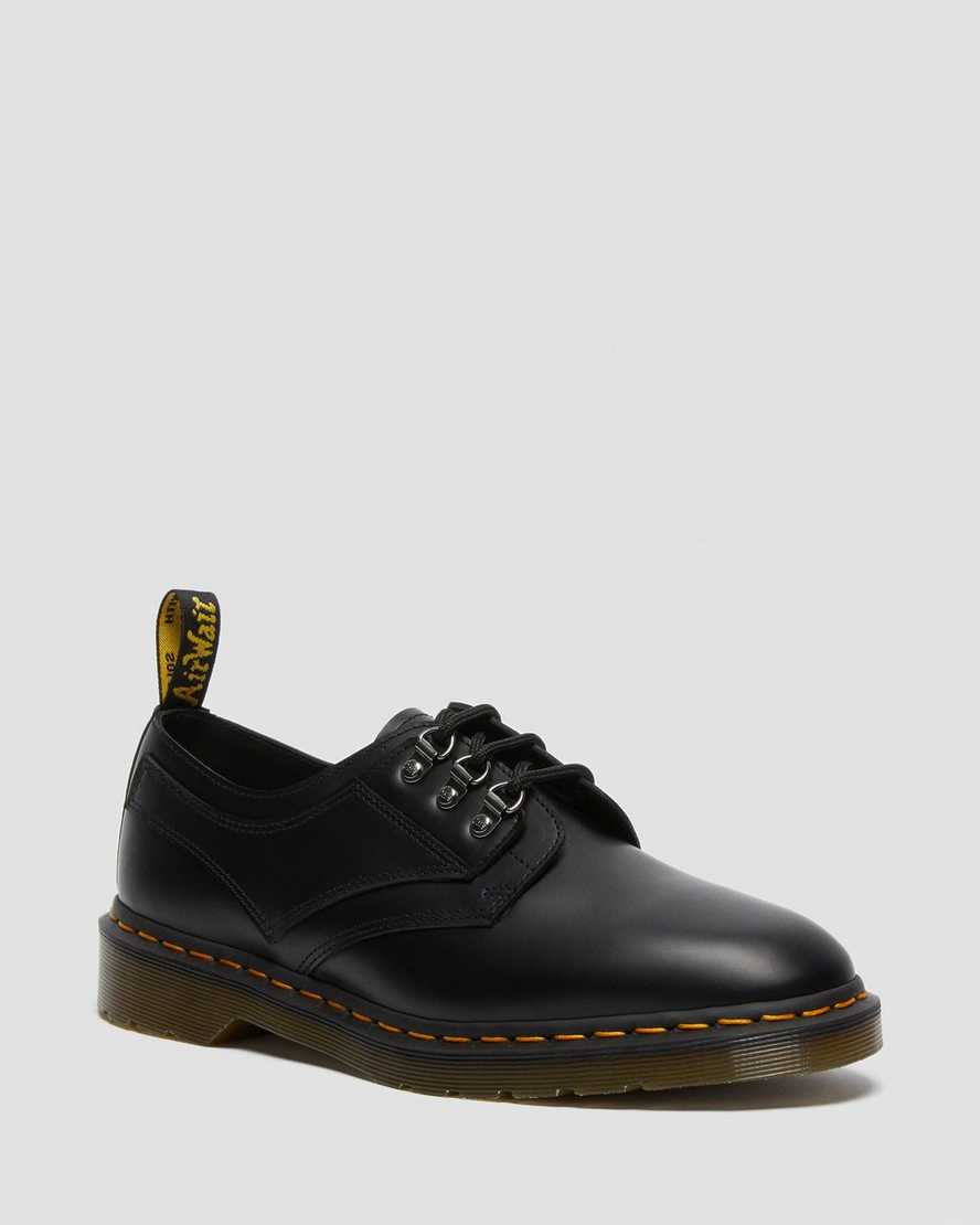 black dr martens 1461 verso smooth womens oxford shoes