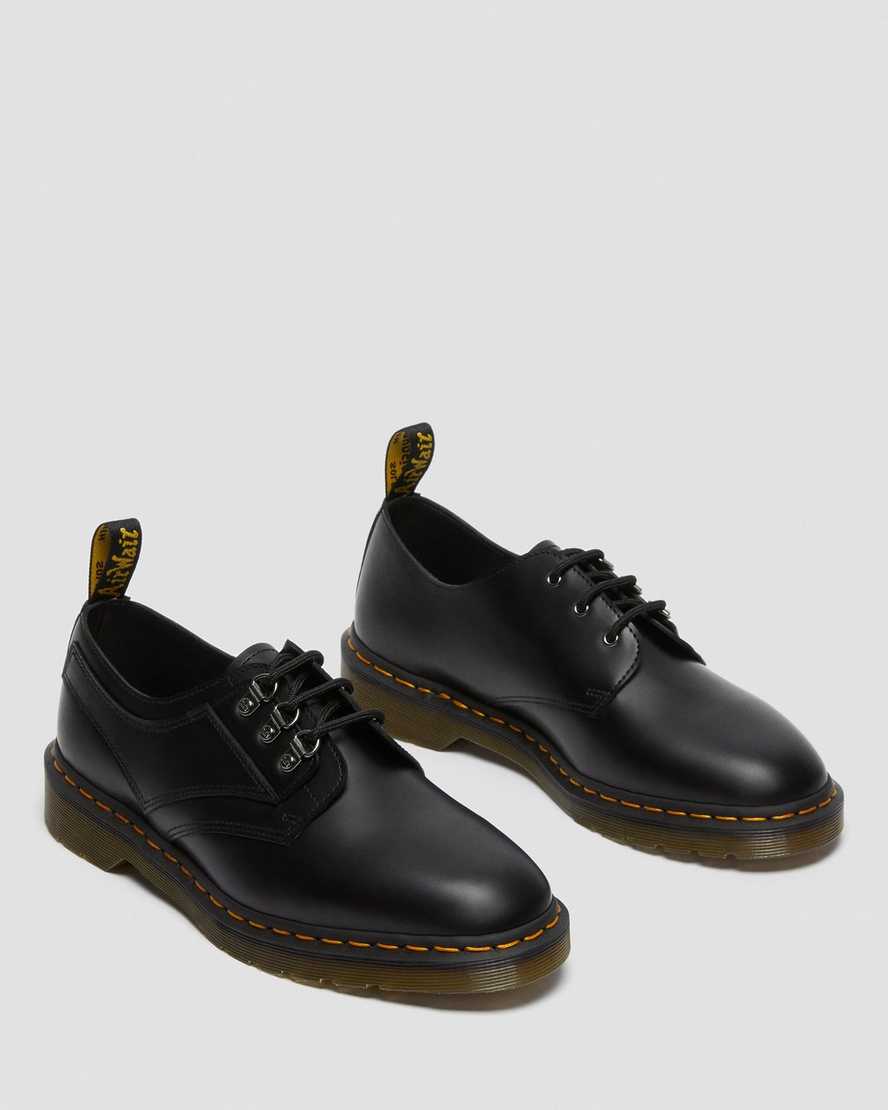 black dr martens 1461 verso smooth womens oxford shoes