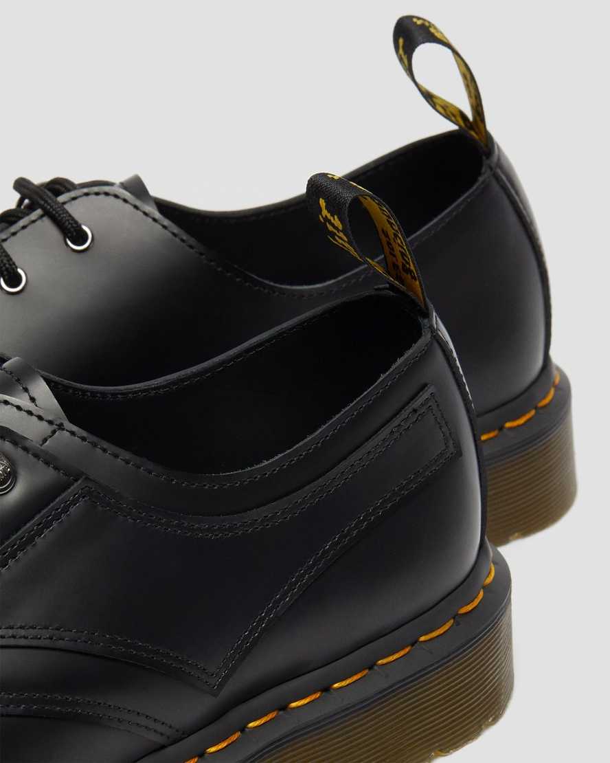 black dr martens 1461 verso smooth womens oxford shoes