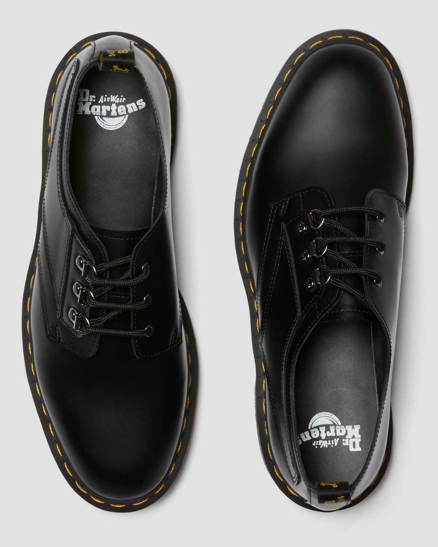black dr martens 1461 verso smooth womens oxford shoes