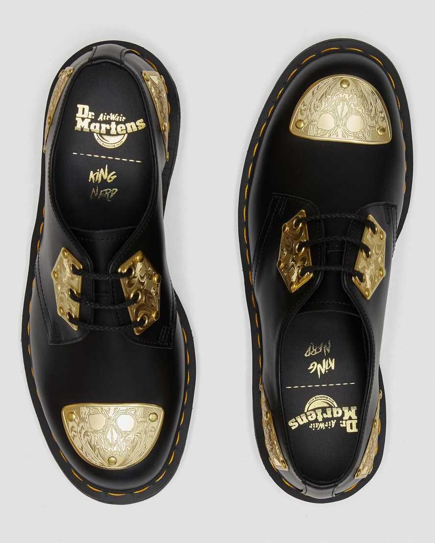 black dr martens king nerd 1461 womens oxford shoes